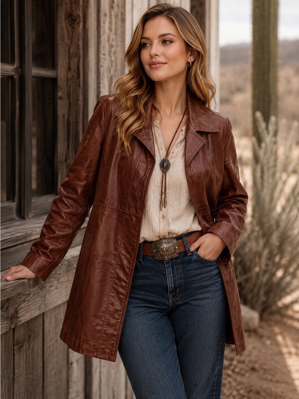 Express vintage leather jacket